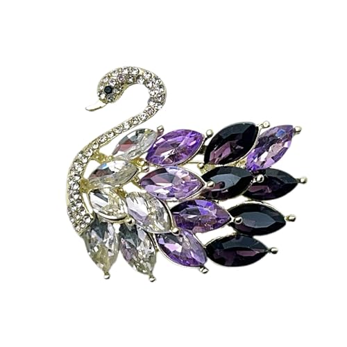 Anspruchsvolle Brosche in Cygnus-Form, elegantes Schmuck-Accessoire für Geschäftstreffen, einzigartiges Tier-Brustnadel-Zubehör, Abend-Party-Brosche, Einheitsgröße, Wie beschrieben von xbiez
