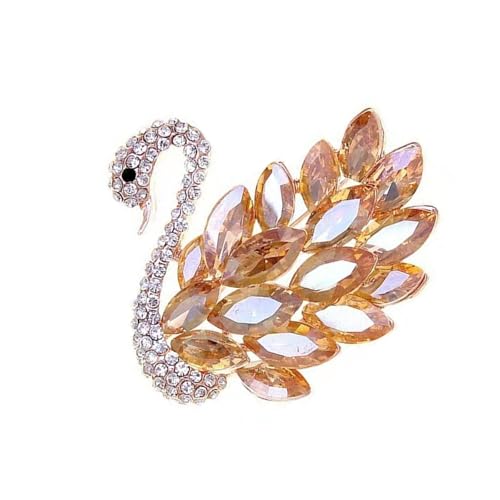 Anspruchsvolle Brosche in Cygnus-Form, elegantes Schmuck-Accessoire für Geschäftstreffen, einzigartiges Tier-Brustnadel-Zubehör, Abend-Party-Brosche, Einheitsgröße, Wie beschrieben von xbiez