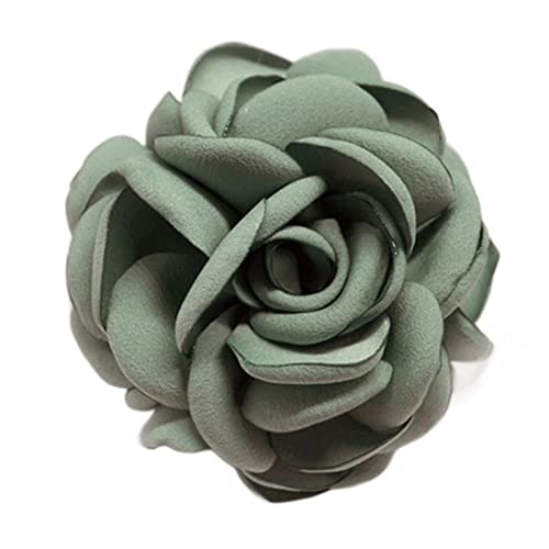 Blumen-Haarspange für Damen, Kamelien-Haarspange, Kamelien-Brosche, Anstecknadel, Braut-Kopfschmuck, Blumen-Brosche, Anstecknadel, Blumen-Haarspangen, Kamelien-Brosche von xbiez