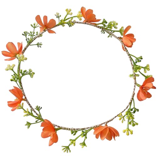Blumenkranz, elastisches Haarband, Blumenkopfschmuck, Kopfbedeckung, Haarschmuck für Festivals, Hochzeiten und besondere Anlässe von xbiez