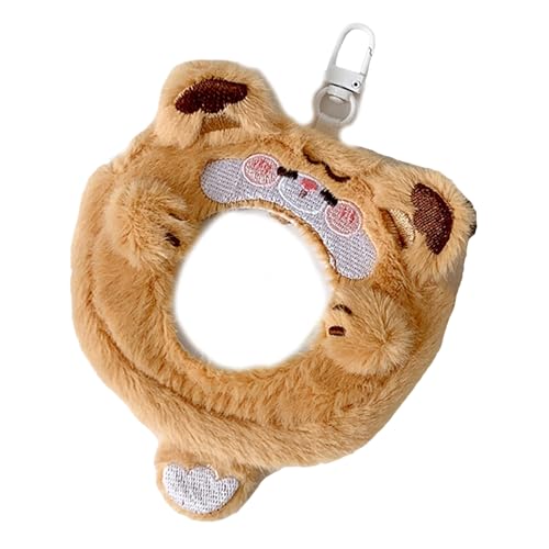 Cartoon-Tier-Plüsch-Münzen-Aufbewahrungstasche, Charm-Dekor, stilvolle Münztasche für Kinder und Erwachsene, verbessert die Raumpersönlichkeit, Cartoon-Tier-Plüsch, Gelber Tiger, One Size von xbiez