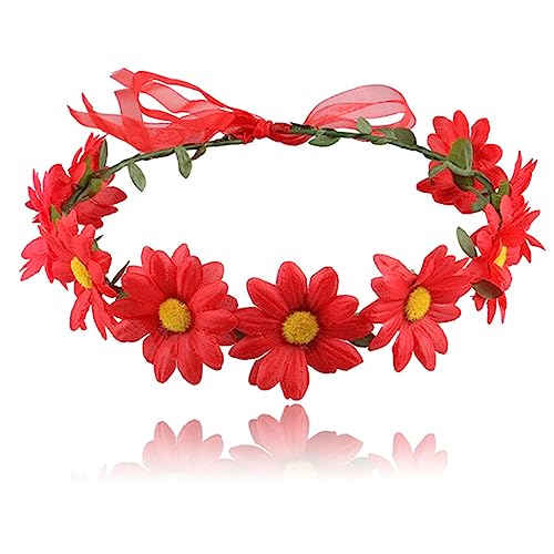 Für Frauen Hochzeitszeremonie Zartes Stirnband Mit Verstellbarem Band Fotografie Haarschmuck Blumen Haarband Für Mädchen Blumen Haarband Für Frauen Mädchen Blumen Stirnband von xbiez