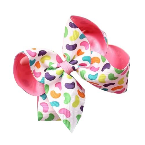 Haarspange mit Ostermotiv und Schleife, Hasen-Druck, für Kinder und Erwachsene, für Festivals, Partys und Versammlungen von xbiez