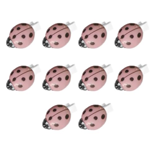 Haarspangen mit Cartoon-Motiv, für Mädchen, Schulzubehör, leichtes Marienkäfer-Design, Haarschmuck, Haarspangen, 10 Stück von xbiez