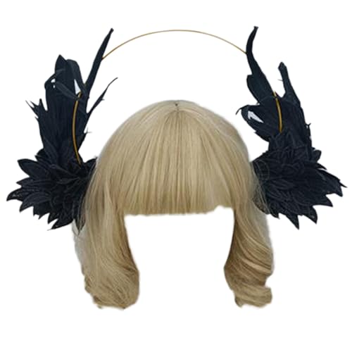 Halos Kronen Flügel Stirnband Damen Kostüm Mond Kopfschmuck Gothic Haarschmuck von xbiez