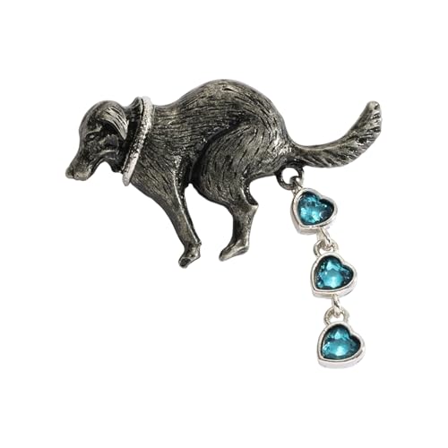 Humorvolle Hundekot-Brosche, leicht und stabil, ideal für einen Hauch von Spaß zu jedem Anlass, lustiger Schmuck, Einheitsgröße, Wie beschrieben von xbiez