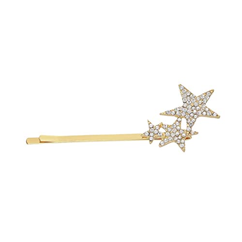 Kristall-Haarspange mit Sternen, Brautschmuck, Y2K, Stern-Haarspange für Damen, Seitenclip, Haarschmuck, Haarspange für Damen von xbiez