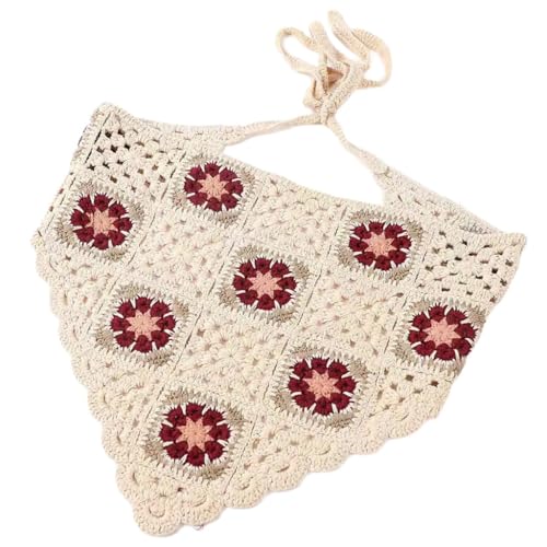 Ländlicher Blumen-Haar-Schal, Haarband für Damen, gehäkeltes Kopftuch, elegant, gestrickt, Kopftuch, Bandanas, Haarband, Kopftücher Ländlicher Blumen-Haar-Schal, Haarband für Damen, gehäkeltes Kopftuch, elegant, gestrickt, Kopftuch, Bandanas, Haarband, Kopftücher von xbiez