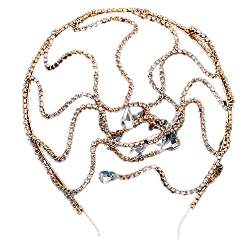 MedusaHeadband Schlangen-Kopfkette MedusaCrown Kopfschmuck Schlange Strass Schlangen-Stirnband Kristall Braut-Stirnband Hochzeit Schlangen-Kopfkette Halskette von xbiez