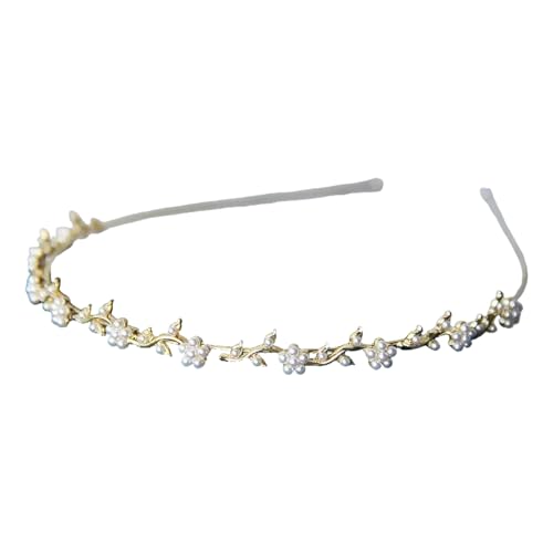 Moderner Haarreif mit Schmetterlingen und Perlen Haarschmuck für Hochzeit, Konfirmation und Dirndl Outfits von xbiez