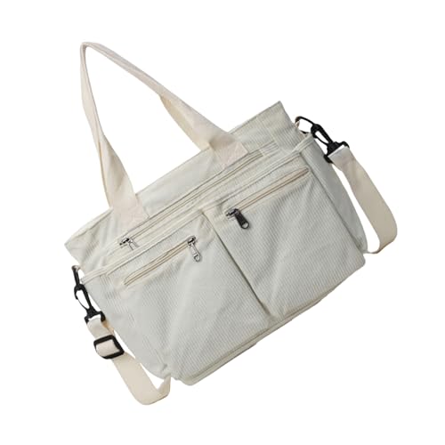 Modische Damen-Handtasche aus Cord mit Tragegriff oben, verstellbare Schultertaschen, geräumiger Innenraum für Ihre unverzichtbare lässige Handtasche von xbiez