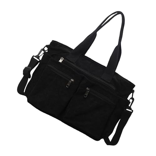 Modische Damen-Handtasche aus Cord mit Tragegriff oben, verstellbare Schultertaschen, geräumiger Innenraum für Ihre unverzichtbare lässige Handtasche von xbiez