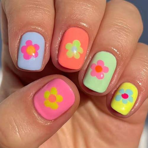 Quadratische Nägel zum Aufdrücken, künstliche Blumen, Acryl, 12 Größen, 24 Stück für Damen, Sarg, Mandel, französische Spitze Quadratische Nägel zum Aufdrücken, künstliche Blumen, Acryl, 12 Größen, 24 Stück für Damen, Sarg, Mandel, französische Spitze von xbiez