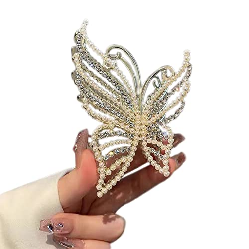 Schöne Haarspangen für Mädchen, Haarspangen für Studenten, Perlen-/Strass-Schmetterling-Design, Haarnadeln von xbiez
