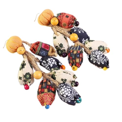 Stilvolle Herbst-Ohrringe für Damen, groß, handgefertigt, Stoff, Kürbis-Sonnenblumen-Designs, Statement-Schmuck, Herbst-Ohrringe für Frauen von xbiez