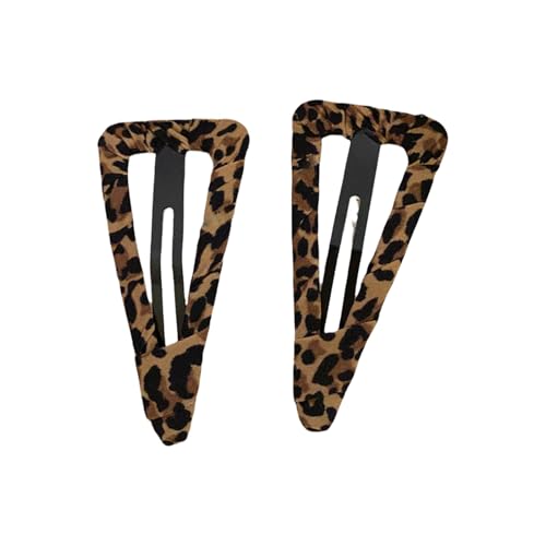 Stylische Haarnadeln mit Leopardenmuster, Entenschnabel-Clip für trendige Frauen und Mädchen, für den täglichen Gebrauch, Haarstyling-Zubehör, 2 Stück von xbiez