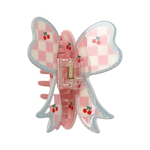 Süße Acryl-Haarklammer mit schönem Schleifen-Design, starker sicherer Halt, Haarklammer für Frauen und Teenager von xbiez