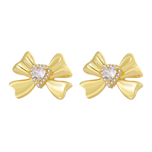 Süße Metall Bowknot Ohrringe Elegant Piercing Ohrringe Ohrstolpe Temes Juwelier Geburtstagsgeschenk Hypoallergene von xbiez