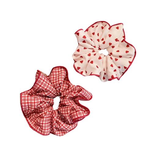 Übergroße Haargummis, übergroß, rot, elastisch, Haarschmuck, Haarschmuck für Damen von xbiez