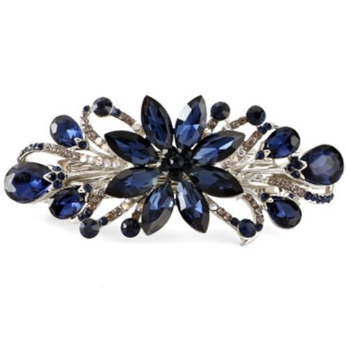 Zarter Fascinator für Damen, mit Strasssteinen, Blume, Kopfbedeckung für Mädchen, zartes Haar-Accessoire, 1920er-Jahre-Haarspange von xbiez