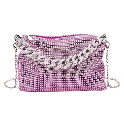 xbiez Damen Stilvolle Strass Handtasche Kleine Abendtasche Schultertaschen Für Hochzeit Party Und Besondere Anlässe Elegante Handtasche, a, One Size von xbiez