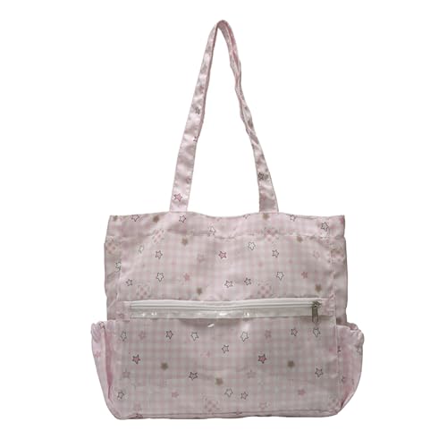 xbiez Leichte Polyester-Schultertasche mit mehreren Taschen, Arbeits- und Reisetasche, ergonomisches Gurt-Design, mehrere Fächer, Organizer-Tasche, B, One Size von xbiez