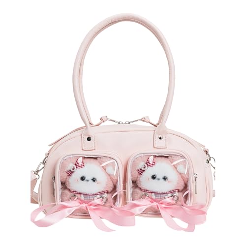 xbiez Sweet Cool Itabag Crossbody Umhängetasche Handtasche Transparent Itabag Messenger Fashion Satchel Handtasche Daypacks Transparent Messenger, a, One Size von xbiez