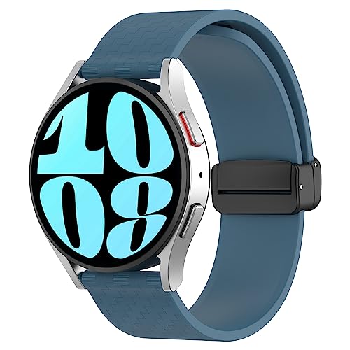 xhKJO 20mm Armband für Omega Swatch/Huawei Watch GT3 Pro 43mm/ Huawei Watch GT3 42mm / Watch GT2 42mm,Uhrenarmbänder Silikon Uhrenarmband Armbänder für Coros Pace 2 / Coros Apex 42mm (Blau) von xhKJO