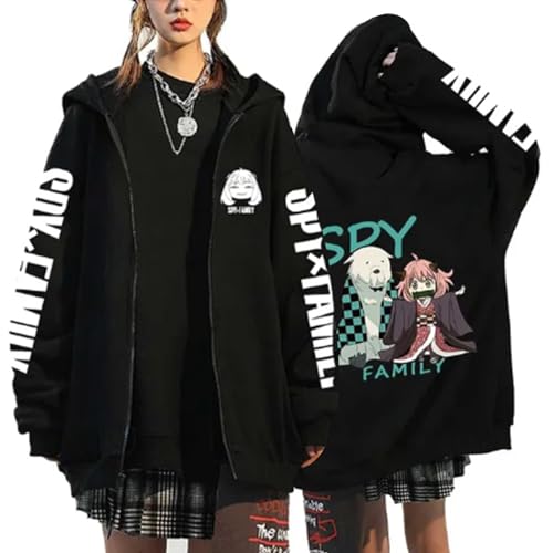 Anime Spy x Family Zip Hoodie Unisex Anime Print Zip Sweatshirt Long Sleeve Pullover Hooded Sweatshirt Cosplay Kleidung Teenage Trend Harajuku Style Sweatshirt... von xhomeshop