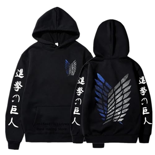 Attack On Titan Trainee Squad Hoodies Manga AOT Scout Legion Militär Polizei Hoody Sweatshirts Eren Yeager Levi Ackerman Graphic Pullover Für Anime Fans von xhomeshop