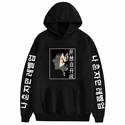 Solo Leveling Hoodie Cosplay Hoodie 2D-Druck Cotton Blended Hoodie Hood Fashion lässiges Top mit neuen Anime-Mustern im Herbst und Winter kann sowohl von Männern als auch von Frauen getragen werden von xhomeshop