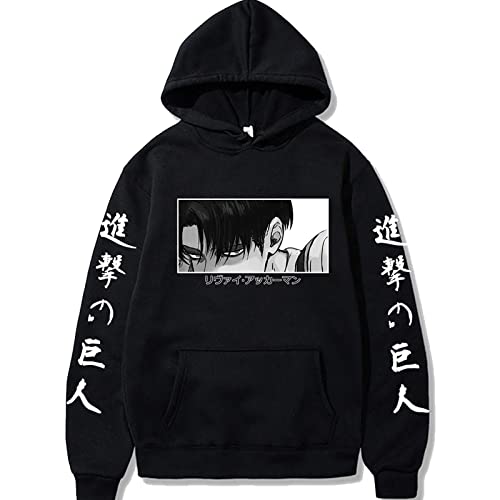 xhomeshop Anime Attack On Titan Hoodies Levi Ackerman Pullover mit Kapuze Rivaille Hoodies Ackerman Levi Cosplay Sweatshirts Attack On Titan Kleidung von xhomeshop