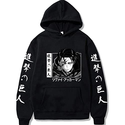 xhomeshop Anime Attack On Titan Hoodies Levi Ackerman Pullover mit Kapuze Rivaille Hoodies Ackerman Levi Cosplay Sweatshirts Attack On Titan Kleidung von xhomeshop