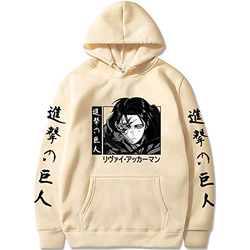 xhomeshop Anime Attack On Titan Hoodies Levi Ackerman Pullover mit Kapuze Rivaille Hoodies Ackerman Levi Cosplay Sweatshirts Attack On Titan Kleidung von xhomeshop