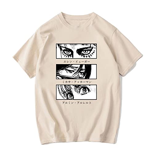 xhomeshop Anime Attack On Titan T-Shirts Eren Mikasa Armin Sommer Pullover Attack On Titan Freunde Sweatshirts Fans Kleidung von xhomeshop