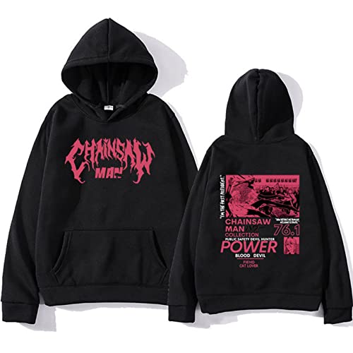 xhomeshop Anime Chainsaw Man Hoodie Power Pullover mit Kapuze Power Hoodies Power Cosplay Sweatshirts Chainsaw Man Fans Kleidung von xhomeshop