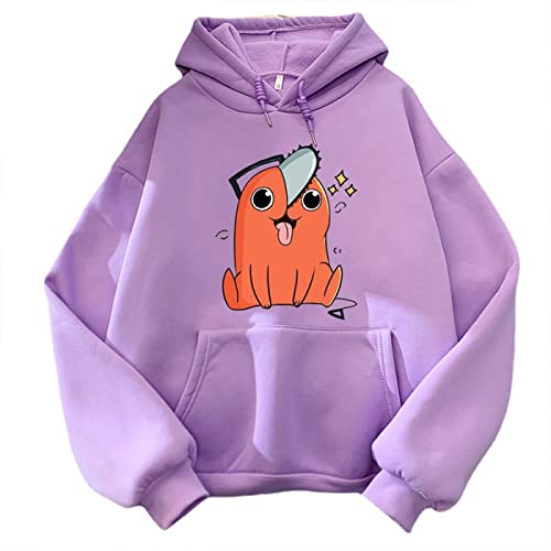 xhomeshop Anime Chainsaw Man Kapuzenpullis Kettensäge Pochita Langarm Pullover Pochita Sweatshirts Pochita Fans Kleidung von xhomeshop