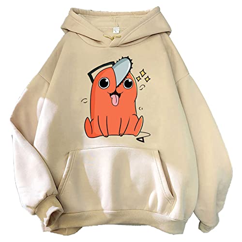 xhomeshop Anime Chainsaw Man Kapuzenpullis Kettensäge Pochita Langarm Pullover Pochita Sweatshirts Pochita Fans Kleidung von xhomeshop