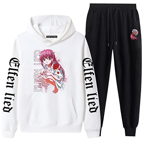 xhomeshop Anime Elfen Lied Trainingsanzüge 2 Stück Anzug Kaede Cosplay Hoodie Jogginghose Männer Frauen Lässige Sweatshirthose xhomeshop Anime Elfen Lied Trainingsanzüge 2 Stück Anzug Kaede Cosplay Hoodie Jogginghose Männer Frauen Lässige Sweatshirthose von xhomeshop