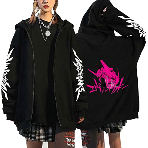 xhomeshop Anime Eva Hoodie Rei Ayanami Sweatshirts Ayanami Rei Pullover Eva Engel Cosplay Evangelion Strickjacke mit Zipper von xhomeshop