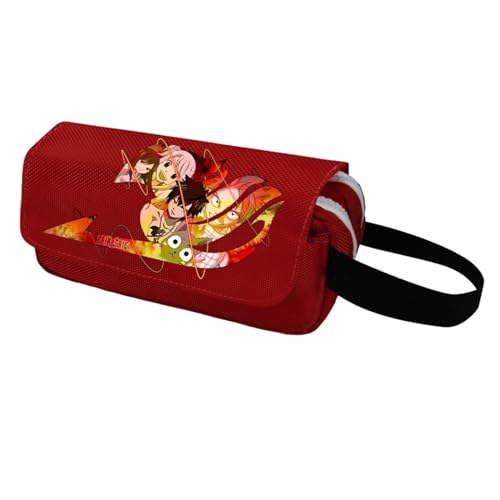 xhomeshop Anime Fairy Tail Happy Natsu Dragneel Erza Scarlet Lucy Heartfilia Federmäppchen mit Schreibwaren Zipper Organizer Makeup Pouch von xhomeshop