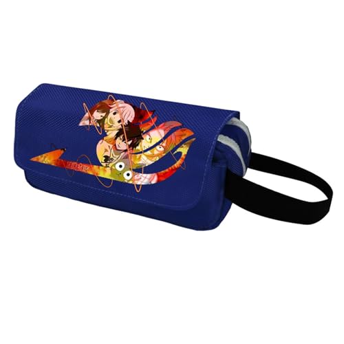 xhomeshop Anime Fairy Tail Happy Natsu Dragneel Erza Scarlet Lucy Heartfilia Federmäppchen mit Schreibwaren Zipper Organizer Makeup Pouch von xhomeshop