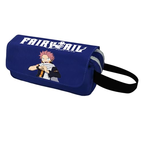 xhomeshop Anime Fairy Tail Happy Natsu Dragneel Erza Scarlet Lucy Heartfilia Federmäppchen mit Schreibwaren Zipper Organizer Makeup Pouch von xhomeshop