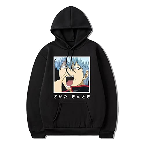 xhomeshop Anime Gintama Hoodies Sakata Gintoki Langarm Pullover Gintama Weiß Yaksha Sweatshirts Fans Kleidung von xhomeshop