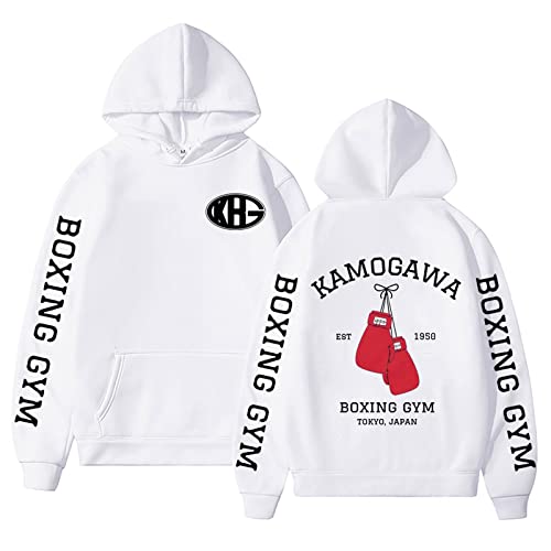 xhomeshop Anime Hajime no Ippo Hoodies Kamogawa Boxing Gym Langarm Sweatshirt Ippo Makunouchi Pullover Cosplay Sweatshirts von xhomeshop