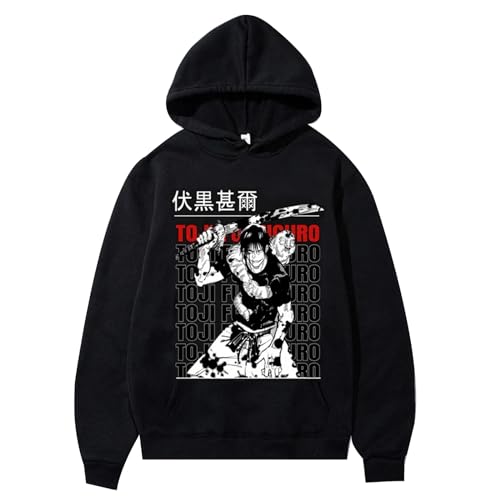 xhomeshop Anime Jujutsu Kaisen Kapuzenpullover Fushiguro Toji Langarm-Sweatshirt Pullover Jujutsu Kaisen Fushiguro Toji Cosplay Kapuzenpullover von xhomeshop