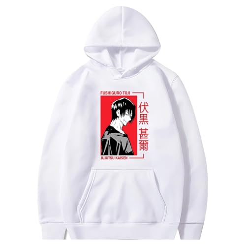 xhomeshop Anime Jujutsu Kaisen Kapuzenpullover Fushiguro Toji Langarm-Sweatshirt Pullover Jujutsu Kaisen Fushiguro Toji Cosplay Kapuzenpullover von xhomeshop