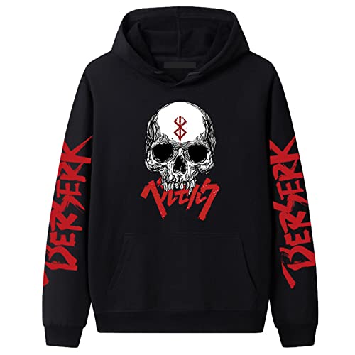 xhomeshop Anime Print Berserk Sweatshirt Frühling Herbst und Winter Pullover Casca Cosplay Hoodie für Männer und Frauen von xhomeshop