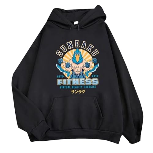 xhomeshop Anime Shangri La Frontier Sunraku Grafik Kapuzenpulli Männer Frauen Manga Kleidung Mode Hoodies Männlich Fleece Sweatshirt von xhomeshop