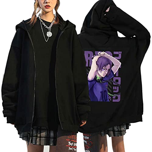 xhomeshop Blue Lock Cosplay Sweatshirt Isagi Yoichi Zip Hoodie Cardigan Sweatshirt Casual Langarm Jacke Outwear für Männer Frauen xhomeshop Blue Lock Cosplay Sweatshirt Isagi Yoichi Zip Hoodie Cardigan Sweatshirt Casual Langarm Jacke Outwear für Männer Frauen von xhomeshop
